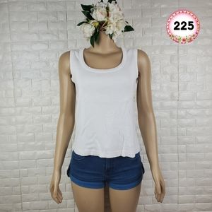 White Stag Large White Tank Top Sleeveless Casual Basic Summer Shirt